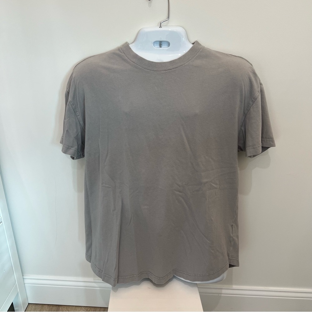 Abercrombie & Fitch Gray Men's Basic T-Shirt extra large tall